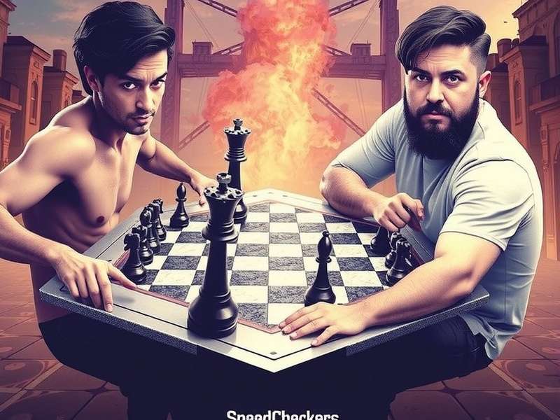 Speed Checkers Players in Action